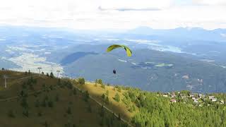 Gerlitzen Alpe Start Tandemflug von der Gerlitzen am Ossiacher See [upl. by Coop]