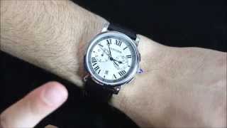 Cartier Rotonde Chronograph Watch Review  aBlogtoWatch [upl. by Moises]