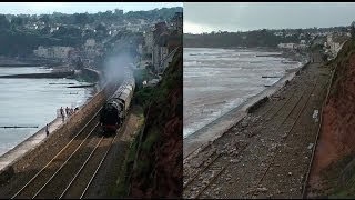 Dawlish Sea Wall Before amp After [upl. by Bajaj]