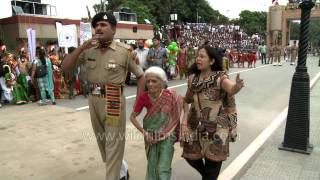 Wagah Border ceremony  Pakistan side [upl. by Nodnart]