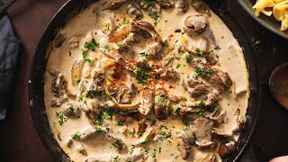 Easy Beef Stroganoff Recipe [upl. by Sola]