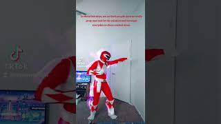 Red rangers TKD Kata with a motivational message martialarts kungfu god jesuschrist [upl. by Leunamesoj]