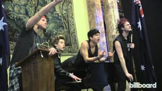 5 Seconds of Summer Billboard Photo Shoot  QampA [upl. by Nine]