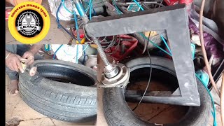 Car Tubeless Tyre  Cut Repair Vulcanizing [upl. by Laemsi111]