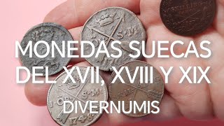 Monedas suecas del XVII XVIII y XIX [upl. by Keir]