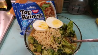 Maruchan Ramen Noodle Soup Soy Sauce Vegetarian Flavor  Review with Tutorial and Recipe [upl. by Dranal]