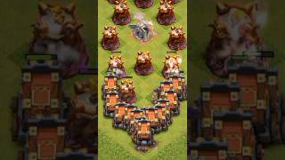 COC 100 Wall Wrecker VS 20 Max Wizard Towers coc cocshorts gaming viralshorts [upl. by Rostand835]