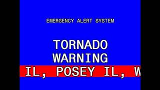 Tornado Warning Evansville IN  4318 [upl. by Aitselec]