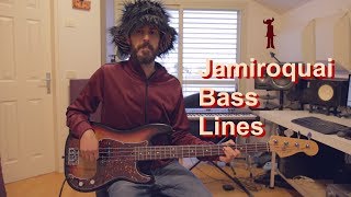 Jamiroquai  6 Classic Bass Lines  Bass Cover [upl. by Carissa]