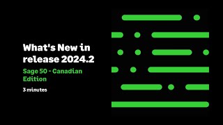 Sage 50 Canadian Edition  Whats New in Release 20242 [upl. by Betthezel385]