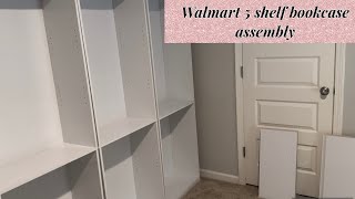 Mainstays 5 shelf bookcase assembly [upl. by Micaela]