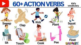 Action Verbs Examples  Fun Learning Action Verbs  English Vocabulary [upl. by Viscardi]