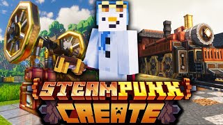 I Started the Ultimate CREATE MOD World in STEAMPUNK Minecraft [upl. by Aneroc]