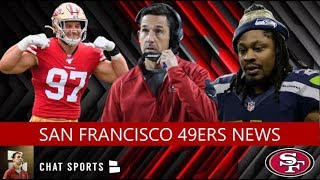 49ers News NFC Playoff Scenarios Marshawn Lynch Signs With Seahawks amp Jadeveon Clowney Injury News [upl. by Bouley862]