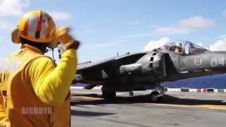 AV8B Harrier II Aboard USS Iwo Jima [upl. by Ambros]