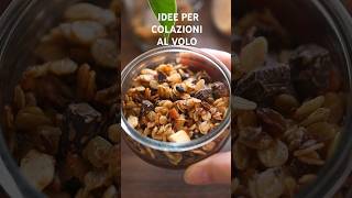 Colazione CIOCCOLATOSA SENZA BILANCIA GLUTINE LATTICINI E UOVA granola di avena e crema al cacao [upl. by Cyrus84]