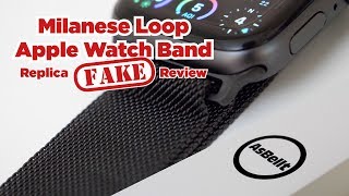 Milanese Loop Apple Watch Band Replica Fake Review [upl. by Hamburger]