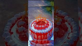 Mini red velvet cake design ❤️birthdaycakeyoutube ytshorts cakedesigncakedecorating viralshort [upl. by Melone]