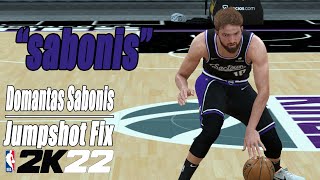 Domantas Sabonis Jumpshot Fix NBA2K22 [upl. by Stanway47]