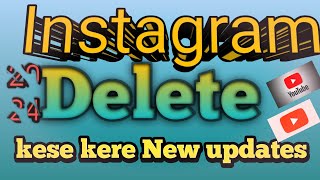 Instagram account delete kese kere permanentlyhow to delete Instagram accountInstagram id delete [upl. by Kahaleel]