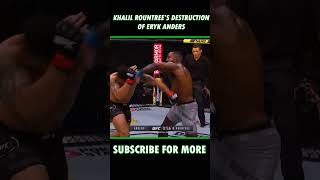 When Khalil Rountree decimated Eryk Anders highlights fighting mma ufc knockout [upl. by Yenohtna825]