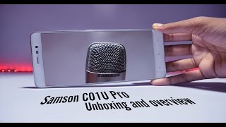 Samson C01U Pro USB Condenser Microphone  Unboxing and overview [upl. by Pet]