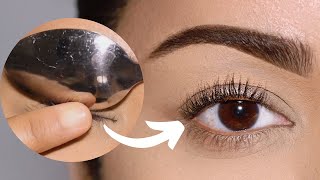 5 Ways to Curl Your Lashes WITHOUT a Curler [upl. by Dorkus]