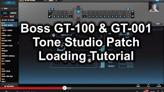 Boss Tone Studio GT100  GT001 Tutorial by Glenn DeLaune [upl. by Oram958]