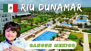 Kid friendly RIU Dunamar All Inclusive Resort in Cancun Mexico [upl. by Alaham]