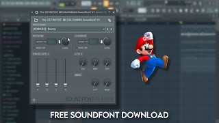 Making a Trap Beat with Video Game Synths FREE SOUNDFONT DOWNLOAD [upl. by Nomma]