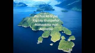 God Defend New Zealand New Zealand national anthem with lyrics  Inno nazionale neozelandese [upl. by Annehsat]