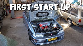 Subaru Impreza WRX STI v6  First Start after turbo swap [upl. by Ahern]