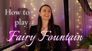 How to play Fairy Fountain on a real harp [upl. by Eah474]