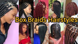 Box Braids Hairstyles  knotless box braids for black women  Long braided Hairstyles [upl. by Canute715]