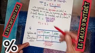 Comment calculer LE TAUX DINTÉRÊT dun placement [upl. by Oluas]