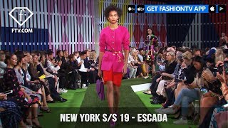 New York Fashion Week SpringSummer 2019  Escada  FashionTV  FTV [upl. by Ennaerb960]