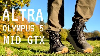 ALTRA OLYMPUS 5 MID GTX…yeah RUCKING altra rucking trails endurance [upl. by Nalat]