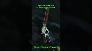 Rapid is the best Legendary effect to get on a lever action rifle feels fast and fun fallout4 [upl. by Amikan]