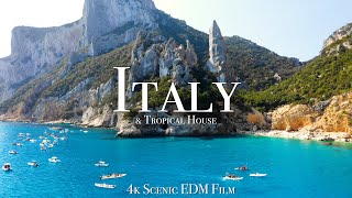 Italy amp Tropical House Mix  4K Scenic Film With EDM Music [upl. by Hughes466]