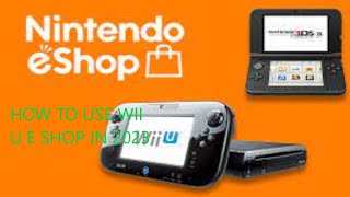 how to use the wii u e shop in 2023 HOW TO BRING IT BACK WITHA GLITCH [upl. by Tnomyar]