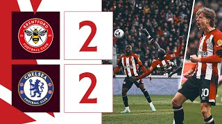 WISSA scores WONDERGOAL in derby day draw 🇨🇩🤯  Brentford 22 Chelsea  Premier League Highlights [upl. by Alameda]