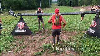 Spartan Race 2023 Super Palmerton All Obstacles First Person [upl. by Ehcar]