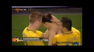 Ibrahimovic Goal Vs England 42 Amazing Overhead Bicycle Kick Goal  Swedish Commentary [upl. by Colleen]