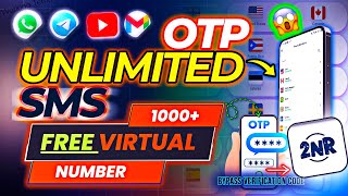 Create UNLIMITED Telegram WhatsApp Accounts Free On USA Numbers  OTP Verification  Voip Number [upl. by Daphene]