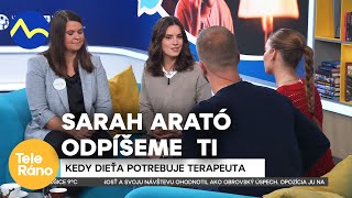 Sarah Arató quotOdpíšeme Tiquot  pomoc deťom s duševnými problémami  Teleráno [upl. by Aryan]