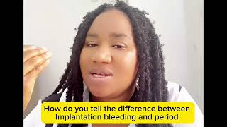 Different between implantation bleeding and period bleeding [upl. by Annad]