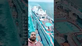 इस तरह का पानी वाला जहाज कभी नही देखा होगा cruise cruiseship travel royalcaribbean ship [upl. by Moshe213]