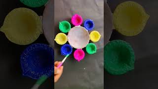 Easy diya decoration ideas 😱 beautiful diyadecoration diy ytshorts diwalidecor shorts fun ✨✨ [upl. by Latrina182]