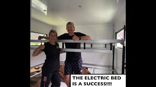 Linear actuator electric bed for our DIY camper [upl. by Booma]