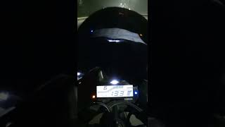 Yamaha r15 v3 top speed run  trying to get top speed of yamaha r15 v3 [upl. by Darice473]